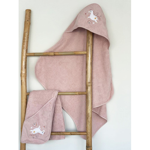 Κάπα Βρεφική (75x75) Βαμβακερή με Κέντημα Sunshine Fluffy Powder