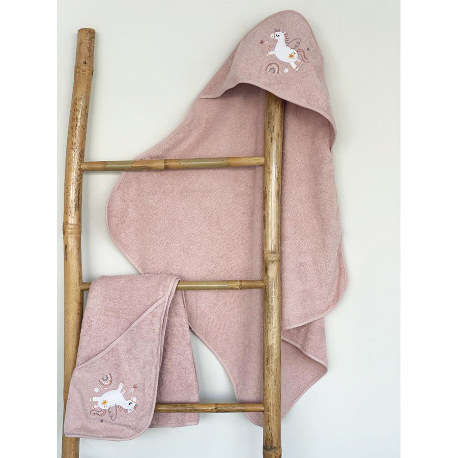 Κάπα Βρεφική (75x75) Βαμβακερή με Κέντημα Sunshine Fluffy Powder