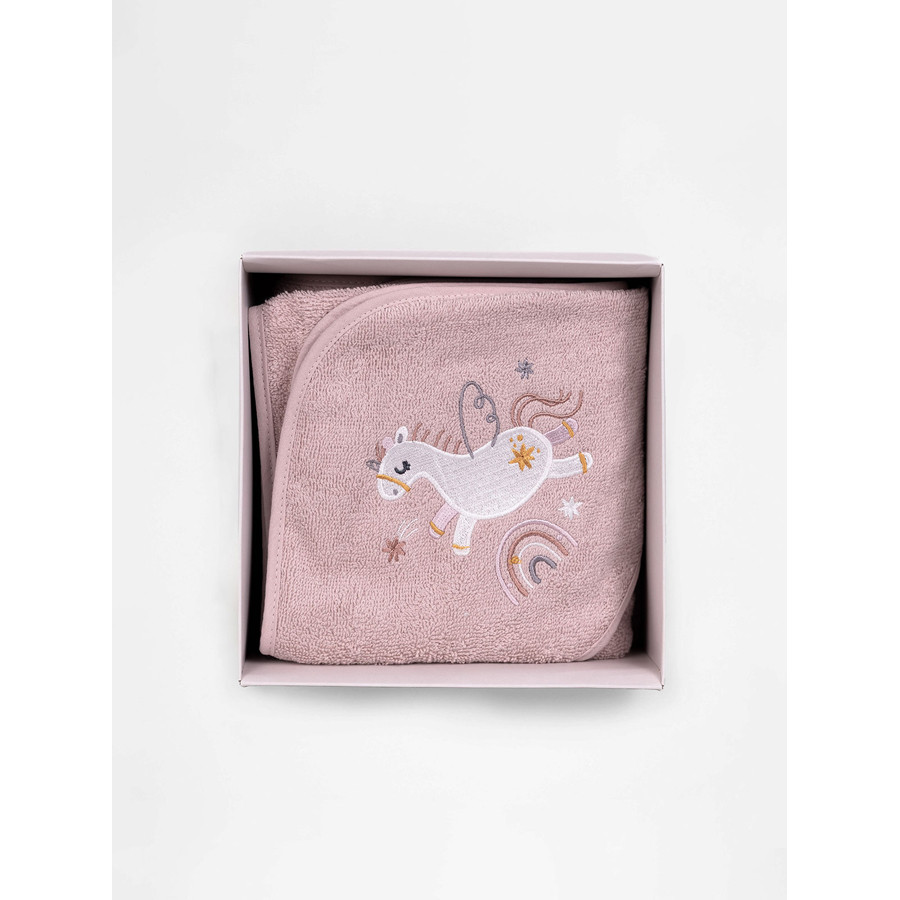 Κάπα Βρεφική (75x75) Βαμβακερή με Κέντημα Sunshine Fluffy Powder