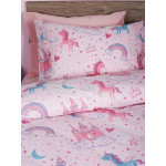 Σετ Σεντόνια Παιδικά Φανελένια Μονά (160x260) Sunshine Flannel 36 με μονόκερο