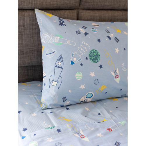 Σετ Σεντόνια Παιδικά Φανελένια Μονά (160x260) Sunshine Flannel  44 με διάστημα