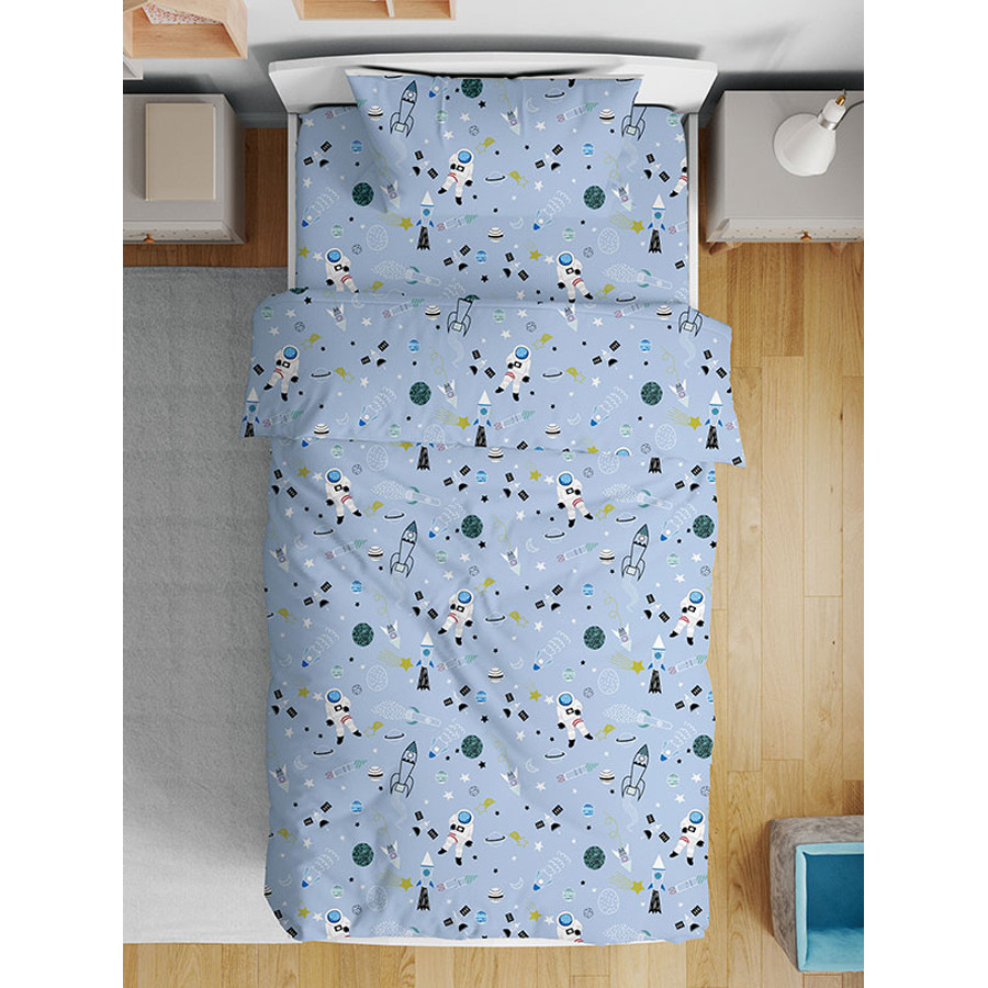 Σετ Σεντόνια Παιδικά Φανελένια Μονά (160x260) Sunshine Flannel  44 με διάστημα