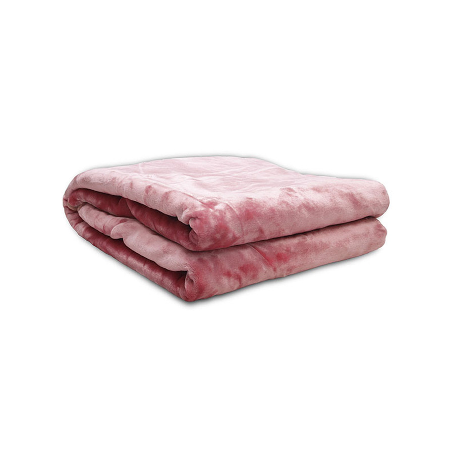 Κουβέρτα Υπέρδιπλη (220x240) Βελούδινη Sunshine Iris Coral