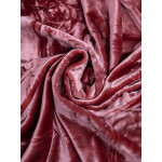 Κουβέρτα Μονή (160x220) Βελούδινη Sunshine Iris Coral