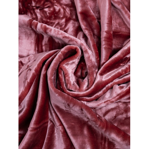 Κουβέρτα Μονή (160x220) Βελούδινη Sunshine Iris Coral