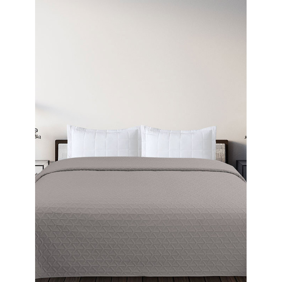 Κουβερλί Μονό Μονόχρωμο (160x220) Sunshine Solar Light Grey