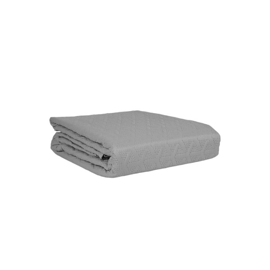 Κουβερλί Μονό Μονόχρωμο (160x220) Sunshine Solar Light Grey