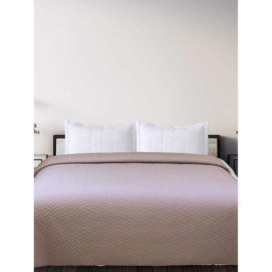 Κουβερλί Υπέρδιπλο Μονόχρωμο (220x240) Sunshine Voielo Beige