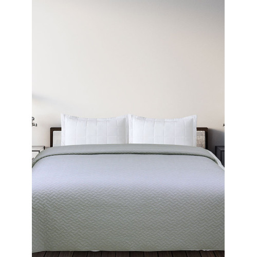 Κουβερλί Υπέρδιπλο Μονόχρωμο (220x240) Sunshine Voielo Dark Grey