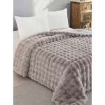 Κουβερτοπάπλωμα Υπέρδιπλο (220x240) Γούνινο Sunshine Rabbit Light Grey