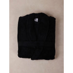 Μπουρνούζι Ενηλίκων με Γιακά (XLarge) Βαμβακερό Sunshine Sato Black