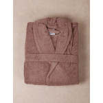 Μπουρνούζι Ενηλίκων με Γιακά (XLarge) Βαμβακερό Sunshine Sato Mocha