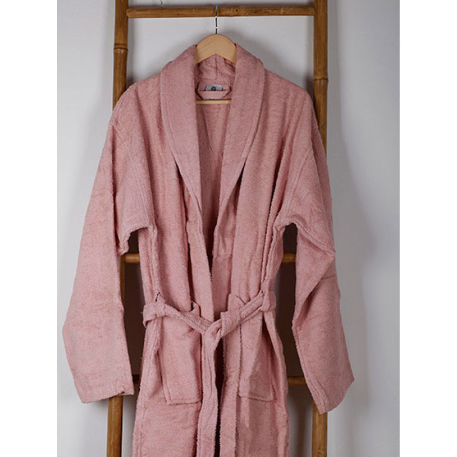 Μπουρνούζι Ενηλίκων με Γιακά (XLarge) Βαμβακερό Sunshine Sato Powder