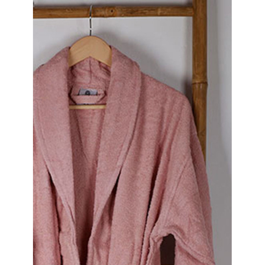 Μπουρνούζι Ενηλίκων με Γιακά (XLarge) Βαμβακερό Sunshine Sato Powder