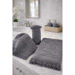 Πετσέτα Λουτρού (80x150) Βαμβακερή Με Κρόσια Sunshine Κρόσι 5 Dark Grey