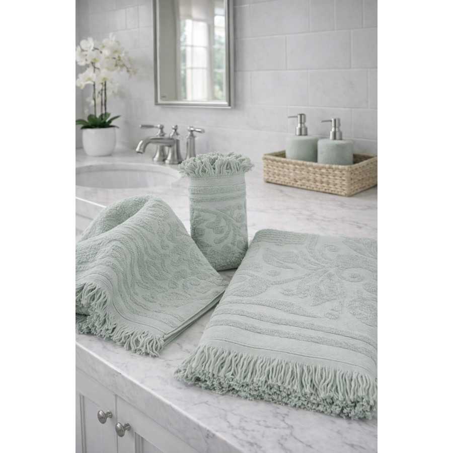 Πετσέτα Λουτρού (80x150) Βαμβακερή Με Κρόσια Sunshine Κρόσι 2 Light Aqua