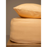 Κατωσέντονο Ημίδιπλο Μονόχρωμο με Λάστιχο (120x200+25) 50%βαμ-50%πολ Sunshine Menta 4 Beige