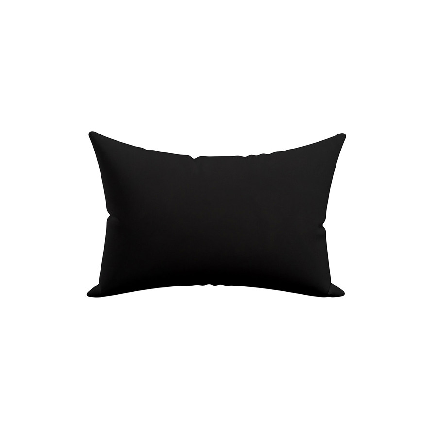 Μαξιλαροθήκες 2 τεμ Μονόχρωμες (50x70) 50%βαμ-50%πολ Sunshine Menta 21 Black