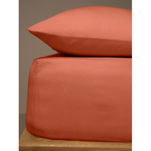 Κατωσέντονο Υπέρδιπλο Μονόχρωμο με Λάστιχο (180x200+25) 50%βαμ-50%πολ Sunshine Menta 6 Brick