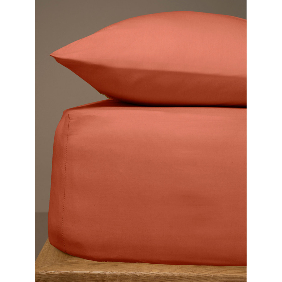 Κατωσέντονο Υπέρδιπλο Μονόχρωμο με Λάστιχο (180x200+25) 50%βαμ-50%πολ Sunshine Menta 6 Brick