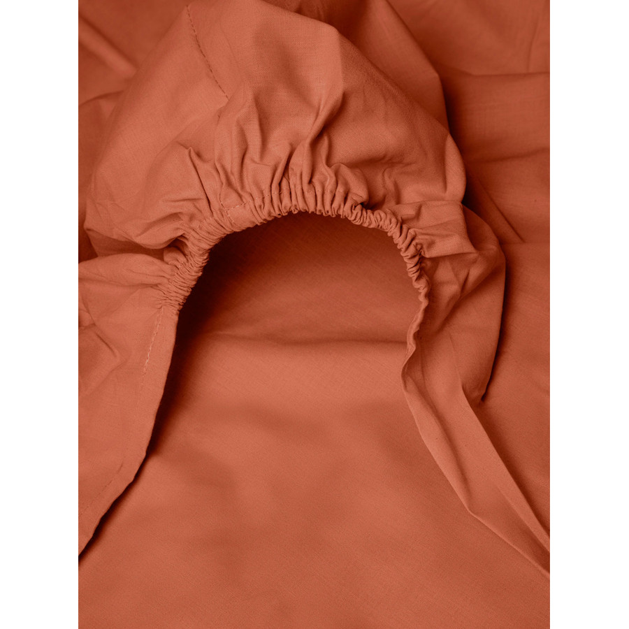 Κατωσέντονο Υπέρδιπλο Μονόχρωμο με Λάστιχο (180x200+25) 50%βαμ-50%πολ Sunshine Menta 6 Brick