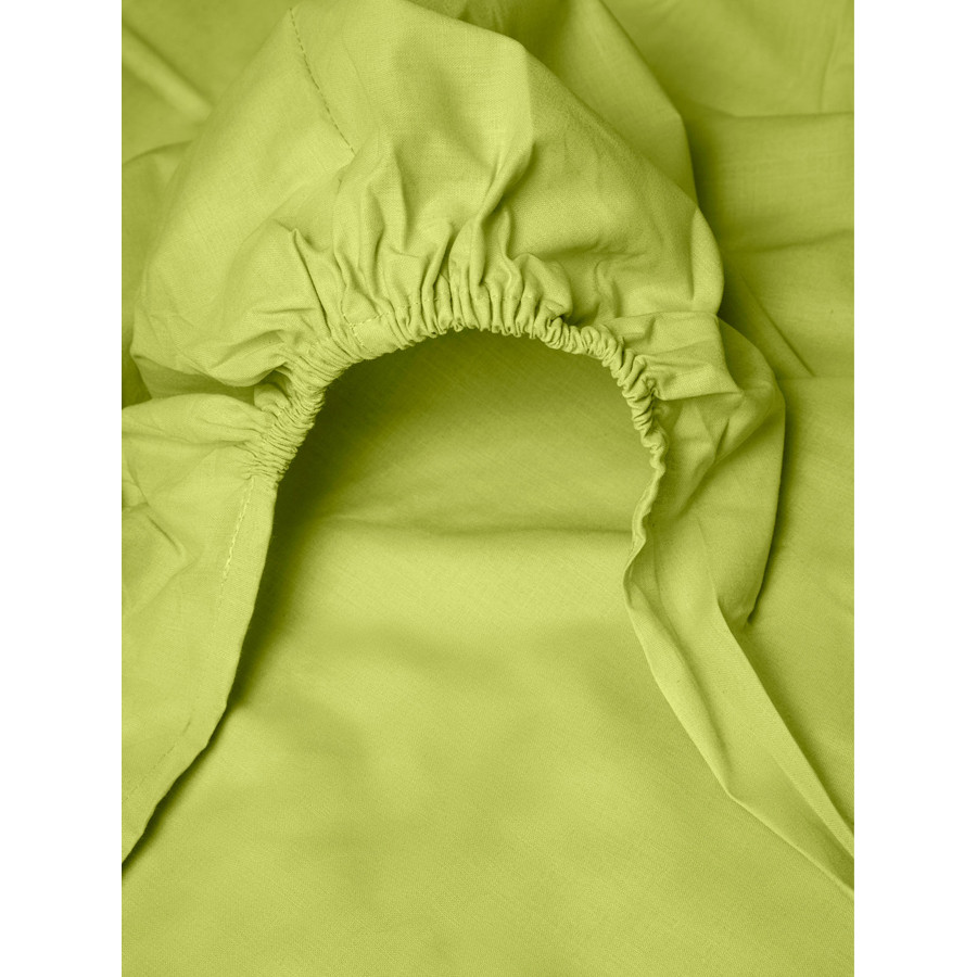 Κατωσέντονο Ημίδιπλο Μονόχρωμο με Λάστιχο (120x200+25) 50%βαμ-50%πολ Sunshine Menta 14 Green