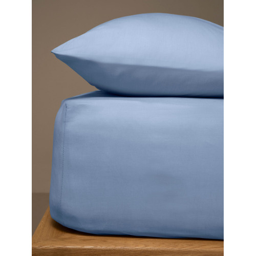 Κατωσέντονο Μονό Μονόχρωμο με Λάστιχο (100x200+25) 50%βαμ-50%πολ Sunshine Menta 16 Light Blue