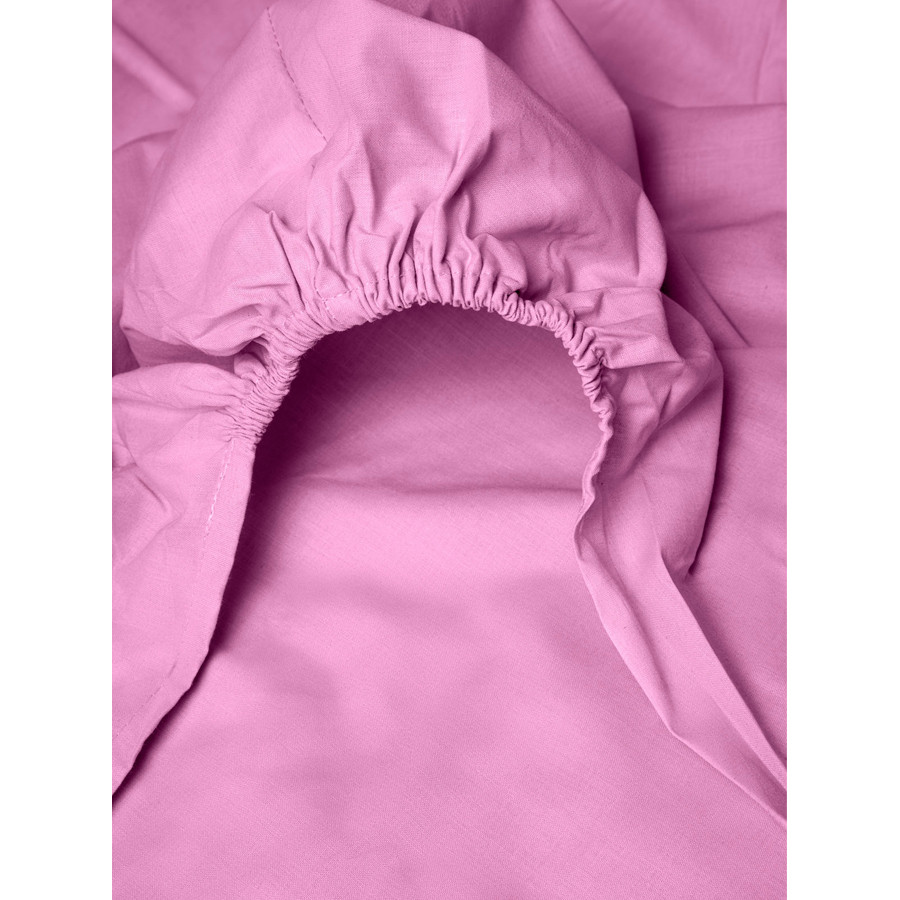 Κατωσέντονο Διπλό Μονόχρωμο με Λάστιχο (160x200+25) 50%βαμ-50%πολ Sunshine Menta 8 Lila