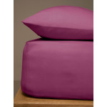 Κατωσέντονο Μονό Μονόχρωμο με Λάστιχο (100x200+25) 50%βαμ-50%πολ Sunshine Menta 10 Mauve