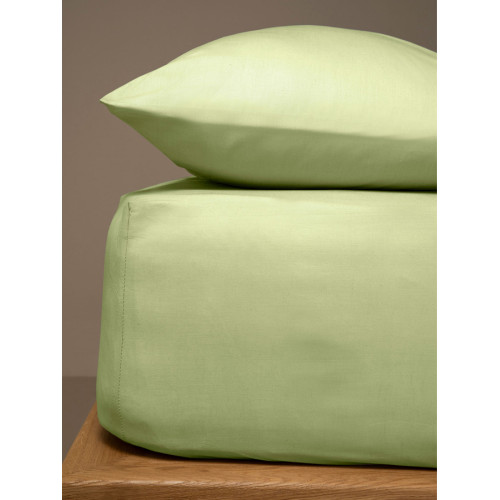 Κατωσέντονο Διπλό Μονόχρωμο με Λάστιχο (160x200+25) 50%βαμ-50%πολ Sunshine Menta 24 Mint