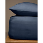 Κατωσέντονο Διπλό Μονόχρωμο με Λάστιχο (160x200+40) 50%βαμ-50%πολ Sunshine Menta 26 Navy
