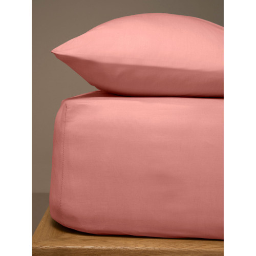 Κατωσέντονο Διπλό Μονόχρωμο με Λάστιχο (160x200+25) 50%βαμ-50%πολ Sunshine Menta 25 Powder