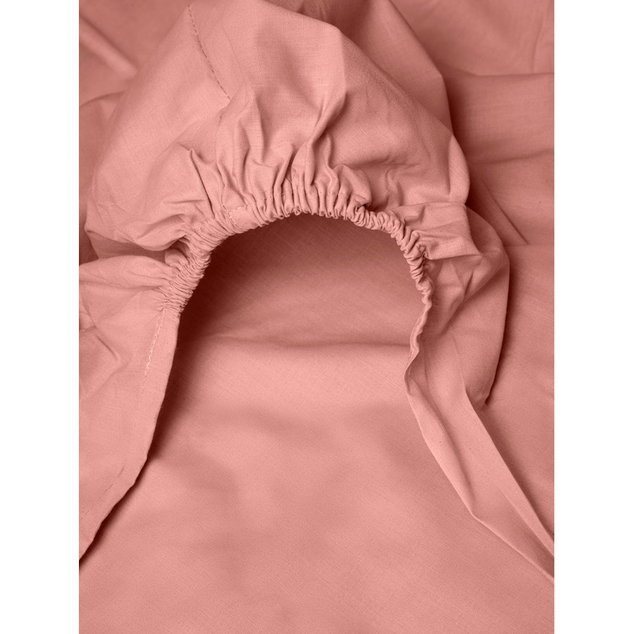 Κατωσέντονο Ημίδιπλο Μονόχρωμο με Λάστιχο (120x200+25) 50%βαμ-50%πολ Sunshine Menta 25 Powder