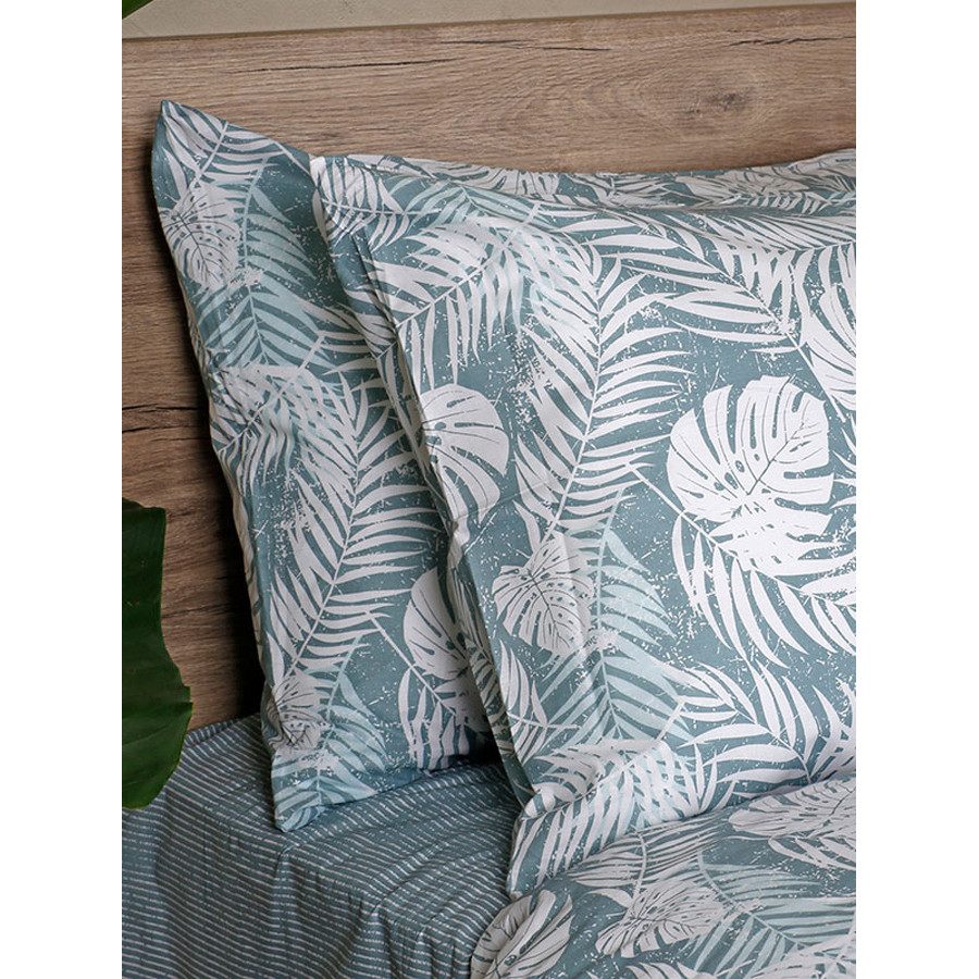 Σετ Σεντόνια Διπλά-Ημίδιπλα (200x270) Βαμβακερά Sunshine Cotton Feelings 2038 Aqua