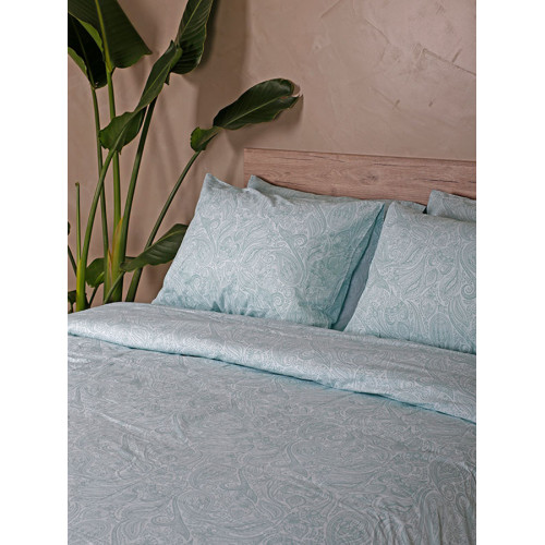 Παπλωματοθήκη Υπέρδιπλη (230x250) Βαμβακερή Sunshine Cotton Feelings 2040 Aqua