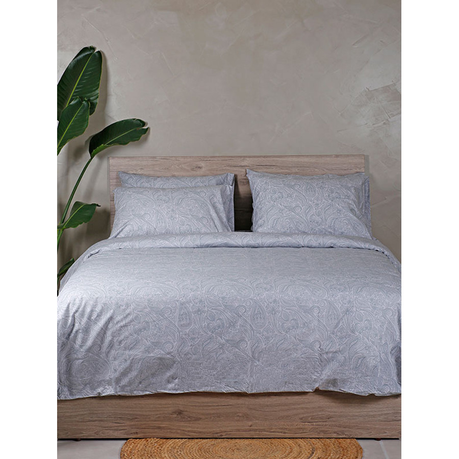 Σετ Σεντόνια Διπλά-Ημίδιπλα (200x270) Βαμβακερά Sunshine Cotton Feelings 2040 Grey