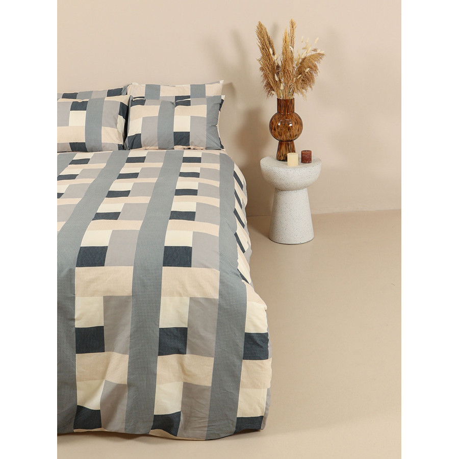 Σετ Σεντόνια Υπέρδιπλα (235x270) Με Λάστιχο Βαμβακερά Sunshine Cotton Feelings 2056 Grey