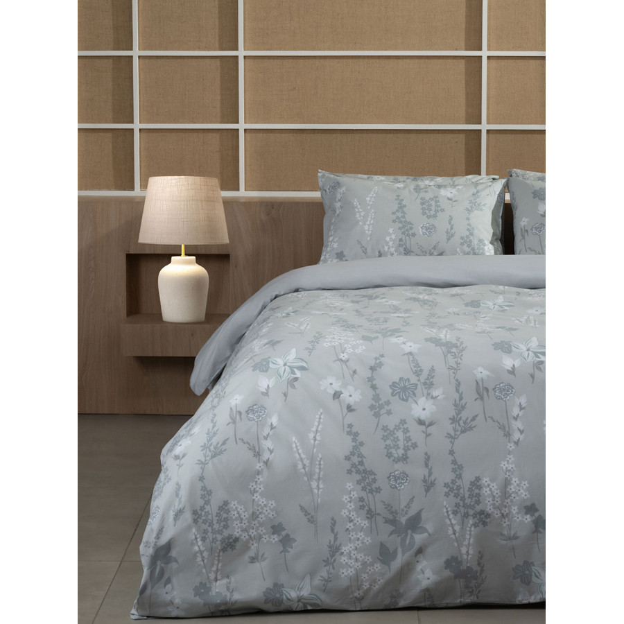 Σετ Σεντόνια Διπλά-Ημίδιπλα (200x270) Βαμβακερά Sunshine Cotton Feelings 2060 Grey