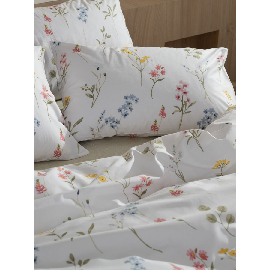 Μαξιλαροθήκες 2 τεμ (50x70) Βαμβακερές Sunshine Cotton Feelings 2062 Λευκό