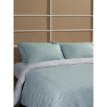 Παπλωματοθήκη Υπέρδιπλη (230x250) Βαμβακερή Sunshine Cotton Feelings 2064 Aqua