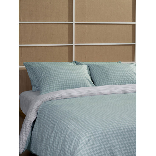 Παπλωματοθήκη Διπλή (200x250) Βαμβακερή Sunshine Cotton Feelings 2064 Aqua