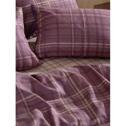 Σετ Σεντόνια King Size (260x270) Βαμβακερά Sunshine Cotton Feelings 2066 Mauve