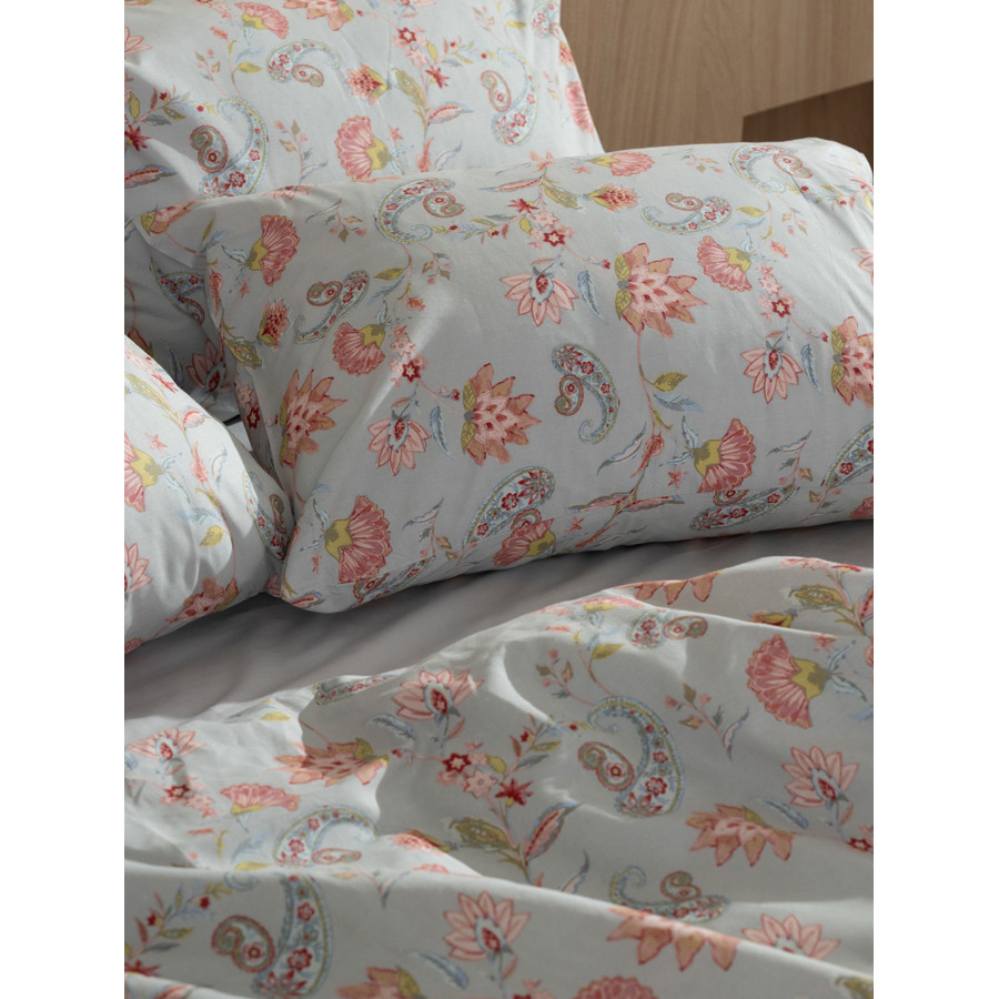 Μαξιλαροθήκες 2 τεμ (50x70) Βαμβακερές Sunshine Cotton Feelings 2068 Grey