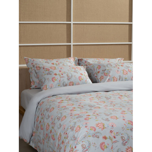 Παπλωματοθήκη Διπλή (200x250) Βαμβακερή Sunshine Cotton Feelings 2068 Grey