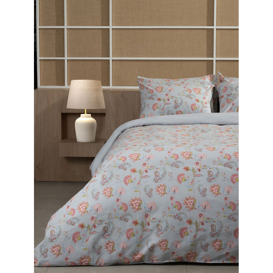 Παπλωματοθήκη Διπλή (200x250) Βαμβακερή Sunshine Cotton Feelings 2068 Grey