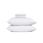 Μαξιλαροθήκες 2 τεμ Μονόχρωμες (50x70) Βαμβακερές Sunshine Cotton Feelings 100 White