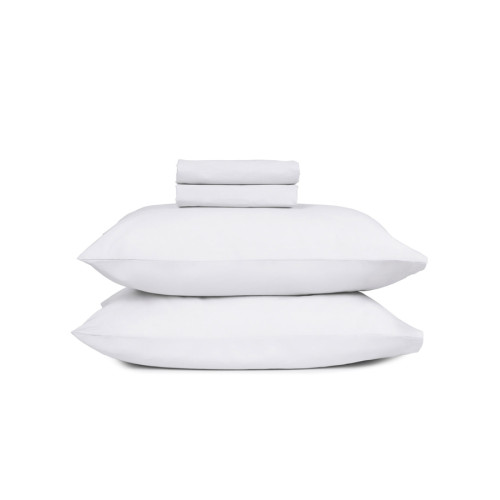 Μαξιλαροθήκες 2 τεμ Μονόχρωμες (50x70) Βαμβακερές Sunshine Cotton Feelings 100 White