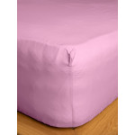 Κατωσέντονο Μονό Μονόχρωμο με Λάστιχο (100x200+30) Βαμβακερό Sunshine Cotton Feelings 102 Lila