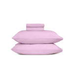Μαξιλαροθήκες 2 τεμ Μονόχρωμες (50x70) Βαμβακερές Sunshine Cotton Feelings 102 Lila