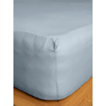 Κατωσέντονο Διπλό Μονόχρωμο με Λάστιχο (160x200+30)Βαμβακερό Sunshine Cotton Feelings 103 Light Blue